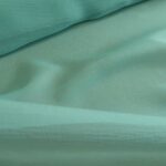 Šifon tyrkysový krešovaný