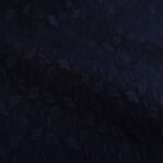 Batist modrý s hustou výšivkou