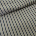 Plátno kouřově šedé s modrými proužky