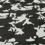 Kord bílý s hnědo-khaki maskáčovým vzorem