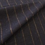 Kostýmovka modrá lněná s proužky