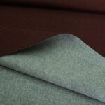 Sukno šedo-hnědé double s kašmírem