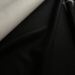 Žakárová kabátovka modrá-smetanová double