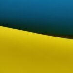 Neopren žlutý a modrý double