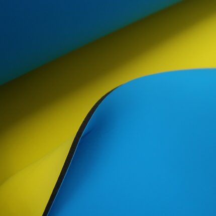 Neopren žlutý a modrý double