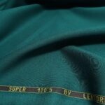 Vlněný serž zelený