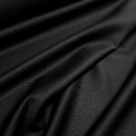 Vlněný serž černý