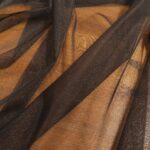 Tyl černý pružný