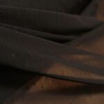 Tyl černý pružný s puntíky