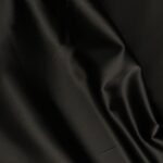 Satén černý pevný viskózový