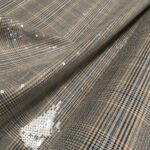 Kostýmovka černo-bílý glenček s průhlednými flitry