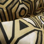 Prošev béžový s geometrickým vzorem double