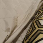 Prošev béžový s geometrickým vzorem double