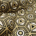 Prošev béžový s geometrickým vzorem double