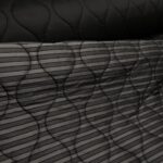 Prošev šedý pruhovaný double