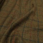 Kostýmovka hnědá s barevným rastrem