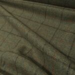 Kostýmovka modro-hnědo-zelená s oranžovým a hnědým rastrem