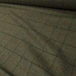 Kostýmovka modro-hnědo-zelená s oranžovým a hnědým rastrem