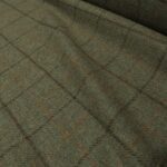 Kostýmovka modro-hnědo-zelená s oranžovým a hnědým rastrem