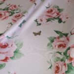 Serž růžový se vzorem růží