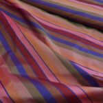 Šantung s barevnými kostkami