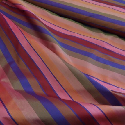 Šantung s barevnými kostkami