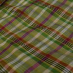 Šantung s barevnými kostkami