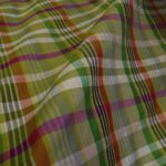 Šantung s barevnými kostkami