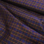 Šantung s barevnými kostkami