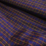 Šantung s barevnými kostkami