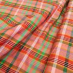 Šantung s barevnými kostkami