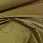 Taft zeleno-béžový hedvábný