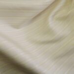 Žakárové plátno smetanové se žlutými proužky