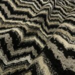 Pletenina černo-bílo-šedá