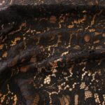 Krajka černá plastická