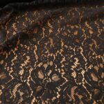 Krajka černá plastická