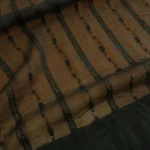 Mušelín černý vyšívaný