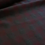 Žakárový voál vínovo-šedé kostky