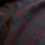 Žakárový voál vínovo-šedé kostky