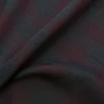 Žakárový voál vínovo-šedé kostky