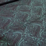 Žakár tyrkysovo-vínový