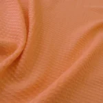 Krep žakárový oranžový hedvábný