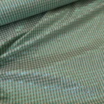 Plátno žakárové s drobnou bílo-tyrkysovou kostkou