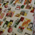 Žoržet bílý s komiksovým vzorem