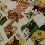 Žoržet bílý s komiksovým vzorem