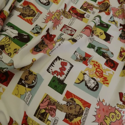 Žoržet bílý s komiksovým vzorem