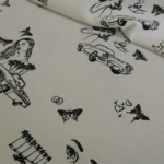 Žoržet bílý s černým vzorem