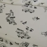 Žoržet bílý s černým vzorem