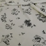 Žoržet bílý s černým vzorem