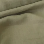 Voál šedo-zelený lněný